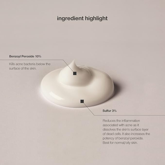 CONTROL CORRECTIVE Clear Med 10% Acne Treatment Lotion, 2.5 Oz - Helps Clear & Control Breakouts, Benzoyl Peroxide, 3% Sulfur To Improve Efficacy And Dry Up Blemishes