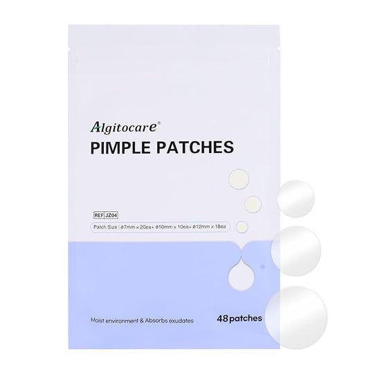 Pimple Patches for Face, Hydrocolloid Pimple Acne Patch for Covering Zits and Blemishes, Spot Stickers for Facial Skin Care (48 Count)