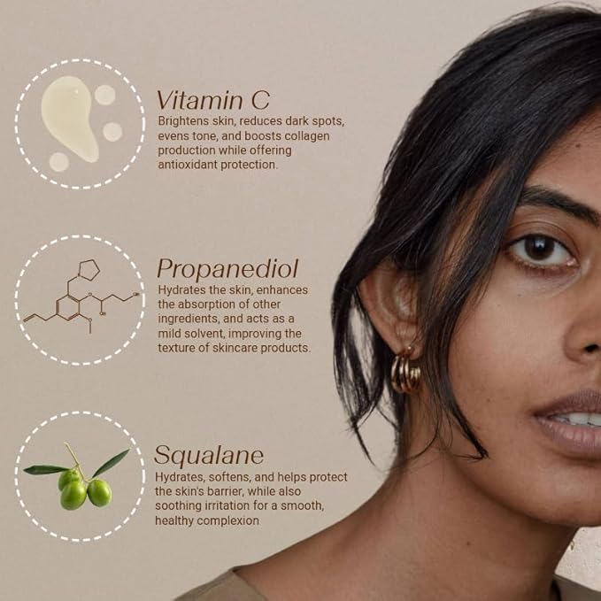 Vitamin C Serum – Lightweight, Fast-Absorbing Formula for Melanin-Rich Skin, Enhances Radiance, Dermatologist-Designed, 30ml