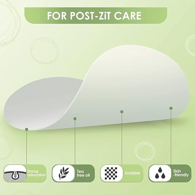 AUSLKA Blemishes Patches - 44 Strips, Hydrocolloid Dots - Large Blemishes Patch - Blemishes Stickers - Zit Breakouts - Suitable for Larger Area Outbreaks