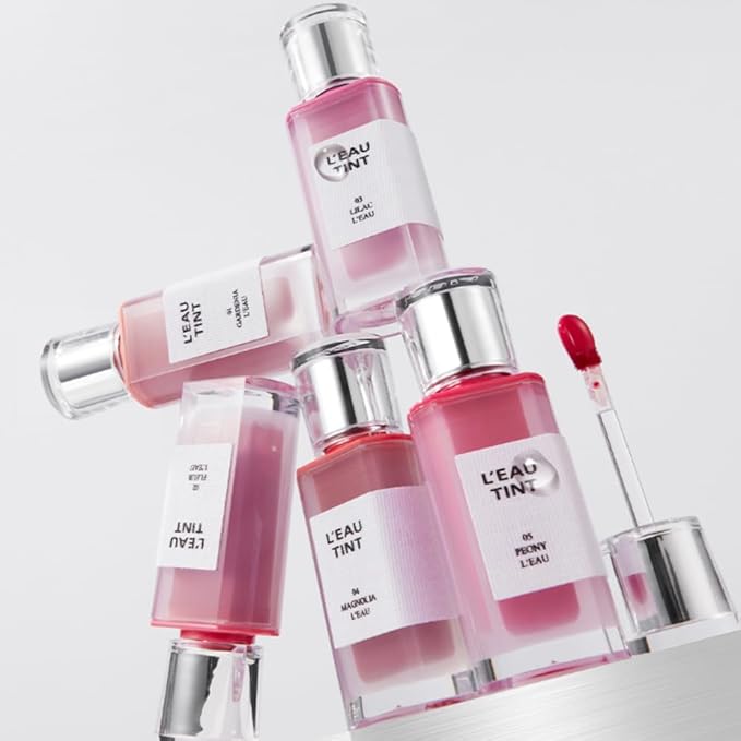 BBIA L’EAU Tint – Glossy & Glow Lip Stain, Watery Lip Tint, Non-Sticky, High Shine Finish, Long-lasting, Moisturizing, Lightweight, Natural, Daily Use, Vegan, Korean Lip Makeup (01 GARDENIA L'EAU)