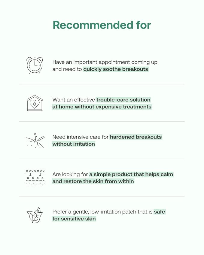 Yangyang Pine Quick Calming Spot Patch 12 Patches, Hyaluronic Acid Soothing Deep Shot, Blemish Relief, Pimples Care, Ultra-Thin Hydrocolloid Patch, Non-Irritating Acne Treatment