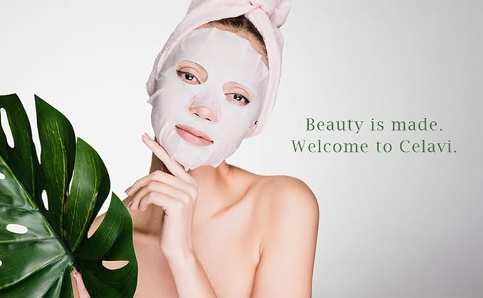 Celavi Essence Facial Face Mask K-Beauty Skincare Korea Skin Care Moisturizing 24 Pack B Set