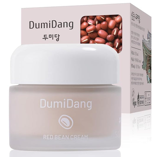 Red Bean Cream - Korean Traditional Vegan Skincare Formula, Anti-Aging and Nourishing Skin with Fermented Red Bean Extract, Lactobacillus, Sprout 4 Complex, 50g | 1.76oz