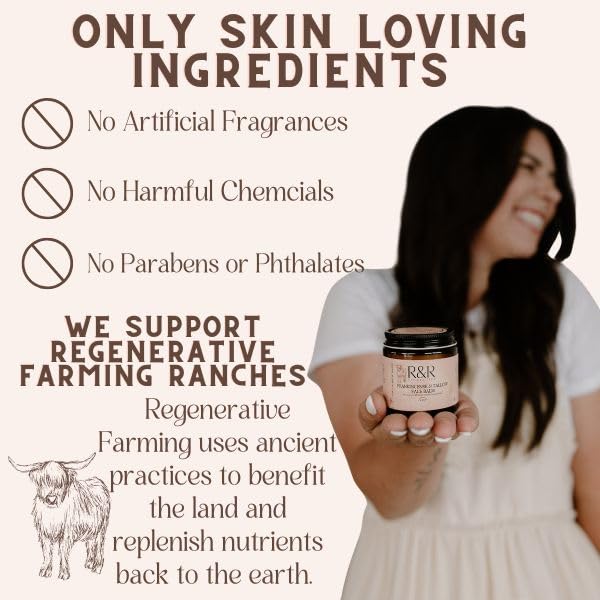 Forever Young Tallow Face Moisturizer – 100% Grass-Fed Whipped Beef Tallow Balm with Blue Cypress & Herbal Infusion – For Dry, Sensitive Skin, Fine Lines & Aging – Handmade Natural Skincare – 2 oz