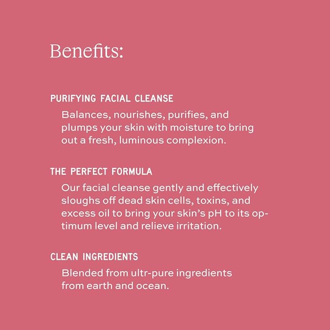 Aleavia Travel Size Purifying Facial Cleanse – Fragrance-Free Organic & All-Natural Prebiotic, Vegan Face Wash – Nourish your Healthy Skin Microbiome – 2 oz. (New Formula)