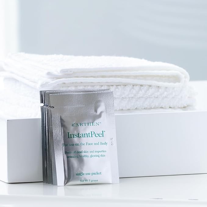 InstantPeel Skin Remover Skin Exfoliant – Safe for Sensitive Skin - 6 Packets/Box (1-Pack)