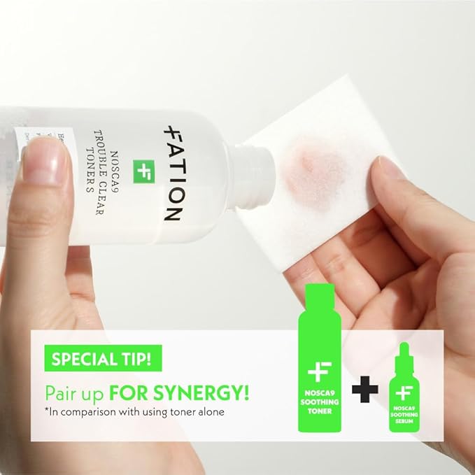 Nosca9 Soothing Toner S | 2% PHA & LHA Exfoliating Toner for Sensitive Skin | Moisturizing, Hypdrating & Quick Absorption Korean Skincare (Pack of 1, 6.76 Fl Oz)