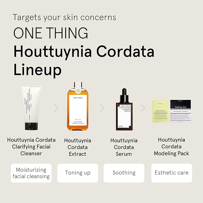ONE THING Houttuynia Cordata Heartleaf Extract Toner 5.07 Fl Oz | Soothing Calming Hydrating Purifying Daily Facial Extracto, Oily Acne Prone Skin, Redness Irritation Relief | Vegan Korean Skin Care