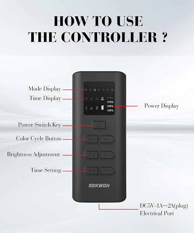 Red Light Therapy for Face, 7 Colors LED Face Mask Light Therapy At Home, Led Face Mask Light Therapy