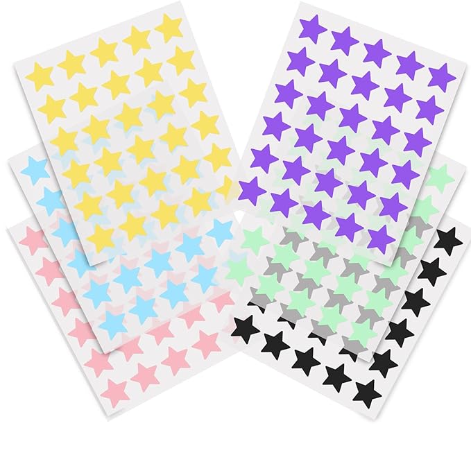 AUSLKA Star Pimple Patches (360 Pcs) Cute Zit Patches for Face, Star Spot Stickers with Salicylic Acid, Hydrocolloid Pimple Patches Absorb Fluid Quickly, Star Blemish Patches for Skin Care, Vegan