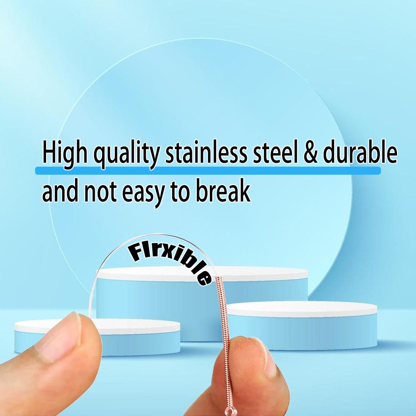 110 pcs Disposable Pimple Needles Acne Needle Blackhead and Blemish Remover Tools, Pimple Popper Tools Professional(Gold)