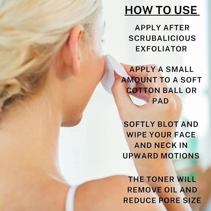 Skin Nation Hydrating Gentle Rosewater Toner with Aloe Vera and Chamomile, Alcohol-Free and Paraben-Free, for Dry, Sensitive, Oily and Combination Skin, 5 oz