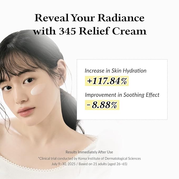 Dr.Althea 345 Relief Cream, Daily Face Moisturizer, Blemish Relief Care, Soothing Recovery & Moisture, Korean Vegan Skin Care for All Skin Types, 1.69 Fl Oz (Ver.2 - Pack of 1)