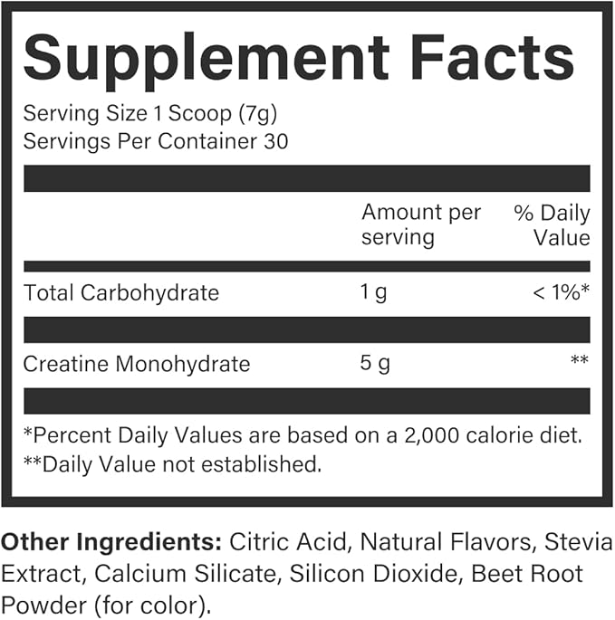 Beam Creatine Monohydrate Powder - Micronized Creatine for Muscle Growth, Strength, Endurance & Recovery - Fast-Dissolving, Workout Supplement for Men & Women, Keto & Vegan - 30 Servings