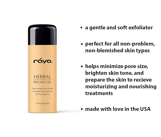 RAYA Herbal Facial Peeling Gel (110) | Gentle and Soft Exfoliator for Oily Skin | Helps Minimize Pores and Brighten Complexion