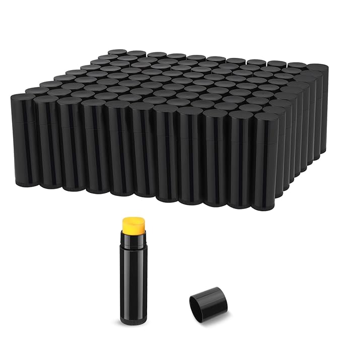 100 Pcs 5.5ml Bulk Empty Lip (black)