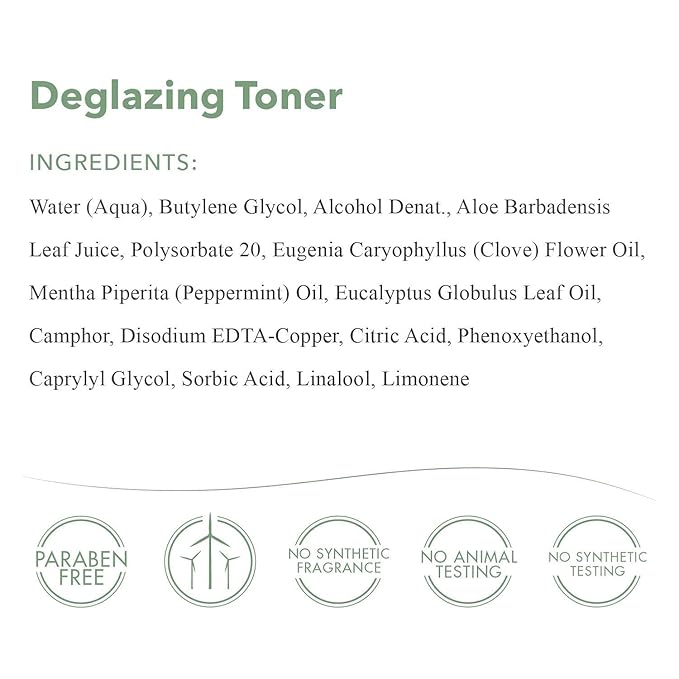 emerginC Deglazing Toner - Facial Toner with Eucalyptus + Peppermint for Oily, Combination + Blemish Prone Skin (8.1 oz, 240 ml)