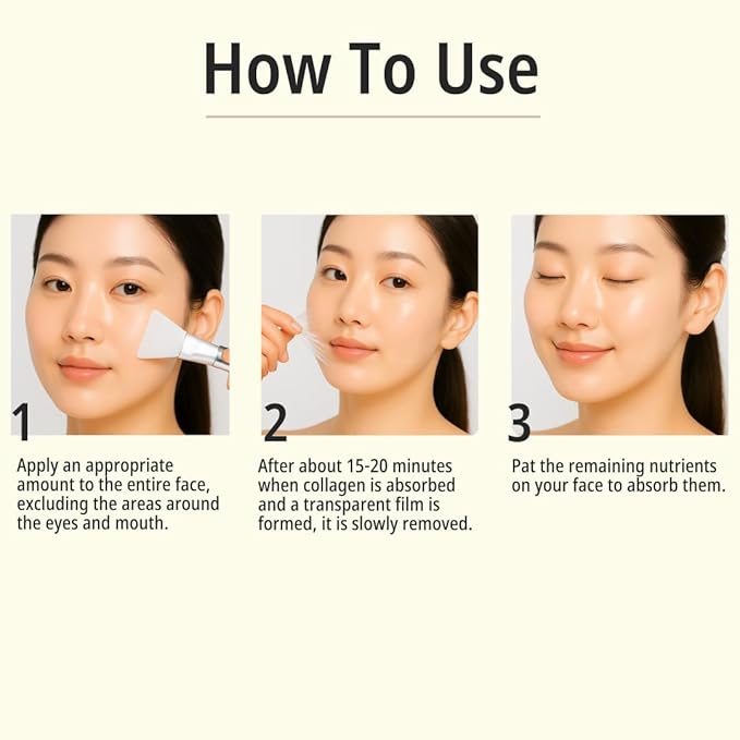 daymellow Rice Collagen Wrapping Mask 2.36 fl. oz / 70ml – Korean Peel-Off Facial Mask with Hydrolyzed Collagen, Hydrating & Firming, Overnight Gentle Pore Tightening for Glowing Glass Skin