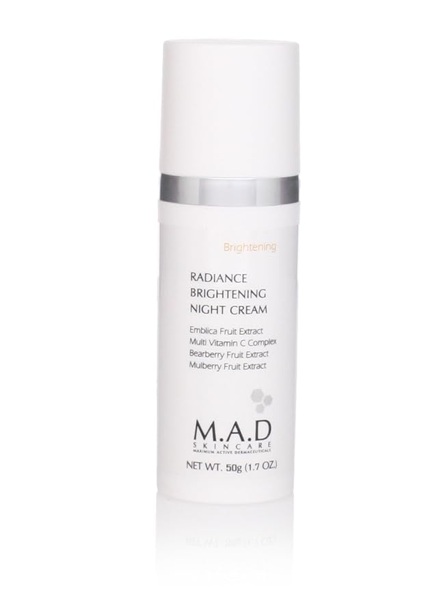 M.A.D Skincare Brightening Radiance Brightening Night Cream, 50g (1.7oz)