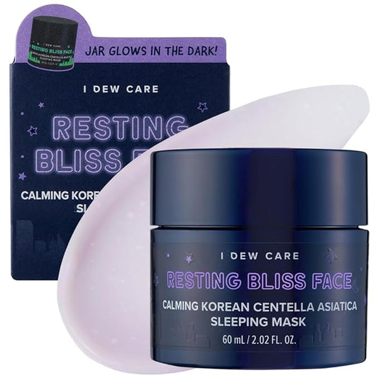 I DEW CARE Night Sleeping Mask - Resting Bliss Face | Calming Overnight Mask for Soothing & Balanced Skin, Korean Skincare for a Calm, Radiant Complexion, 2.02 FL Oz (60 ml)