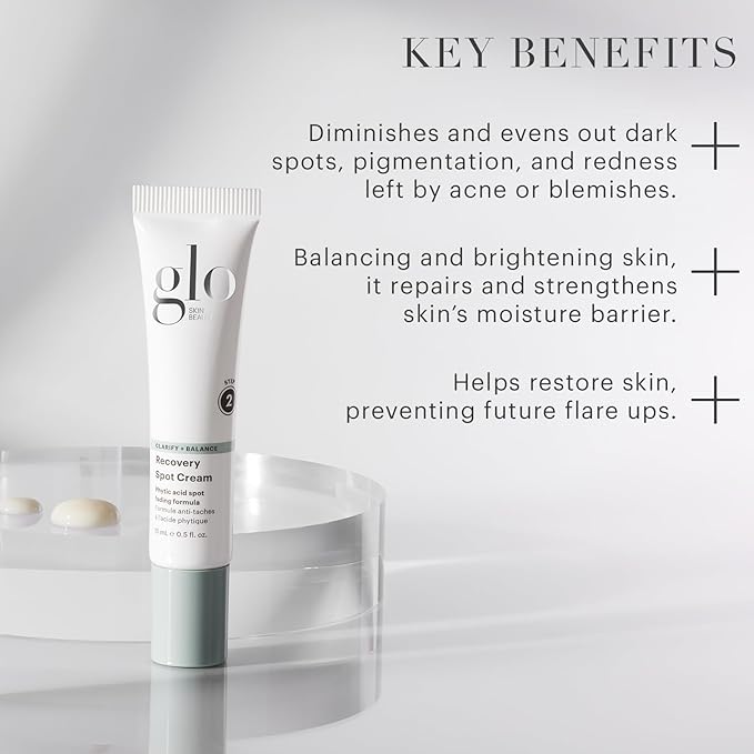 Glo Skin Beauty Recovery Spot Cream | Acne shadow mark spot fading formula | For acne-prone and oily skin