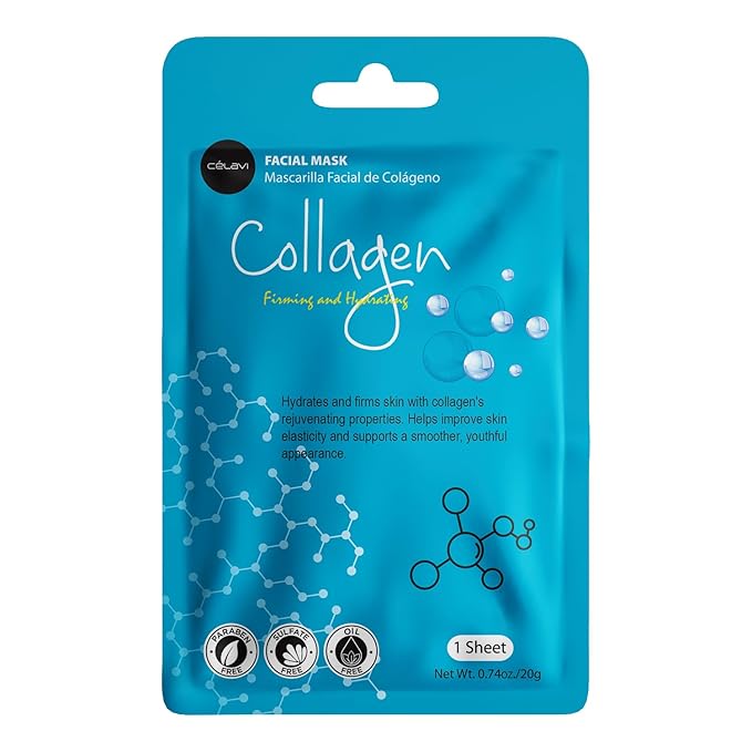 Celavi Essence Facial Face Mask Paper Sheet Korea Skin Care Moisturizing 6 packs for each 6 flavors (New C) K-Beauty Skincare 36 masks in a pack Made in Korea