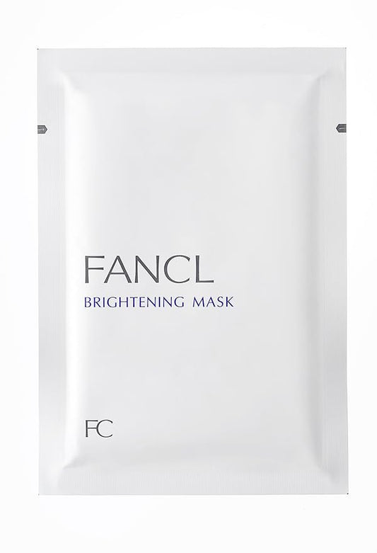 FANCL Brightening Mask, 0.7 fl oz (21 ml) x 6 Pieces, Quasi-Drug, Face Mask, Additive-Free (Rough Skin), Stain Prevention, Vitamin C