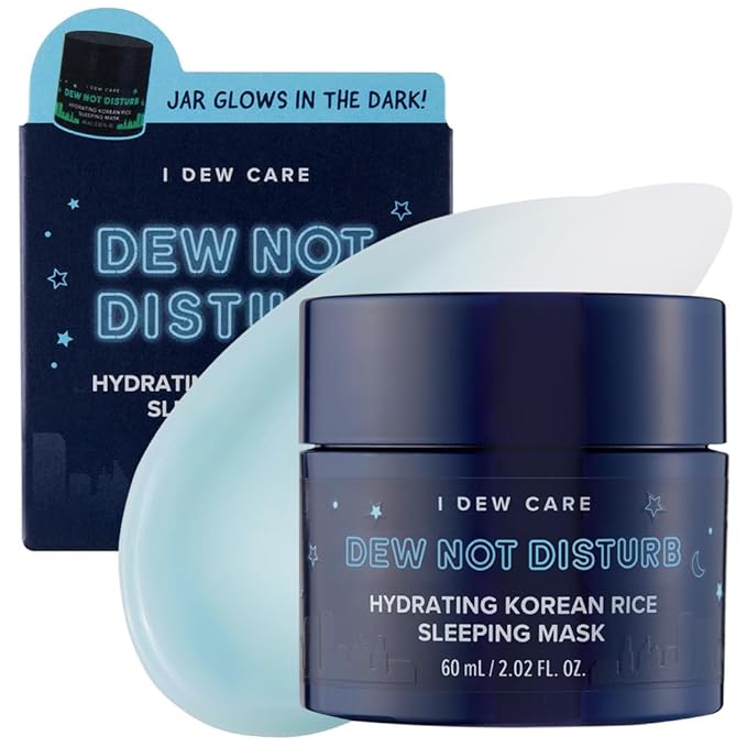 I DEW CARE Night Sleeping Mask - Dew Not Disturb | Hydrating Overnight Mask for Dewy, Radiant Skin, Korean Skincare for Intense Moisture & Fresh Glow, 2.02 FL Oz (60 ml)