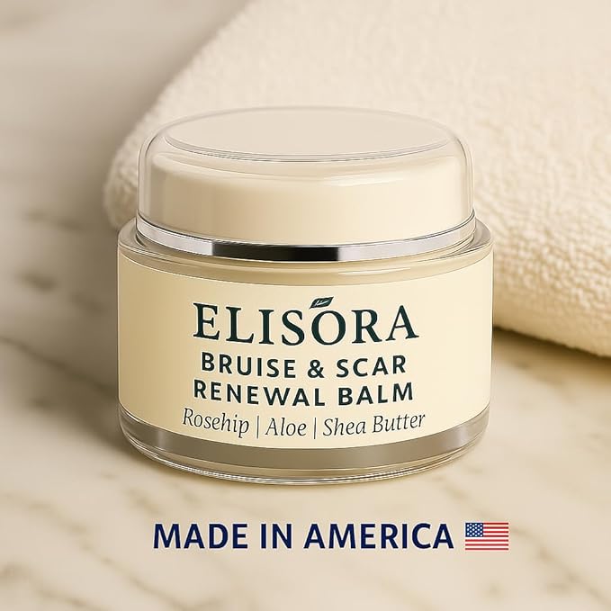 Intensive Bruise & Scar Renewal Balm, Natural Botanical Formula with Rosehip Oil, Shea Butter, Aloe, 1 oz