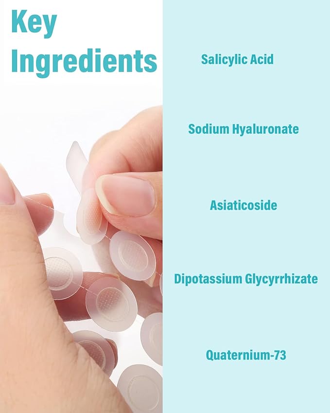 Microdart Acne Patch (54 Patches) - Hyaluronate Acid & Salicylic Acid Hydrocolloid Pimple Patch for Deep, Early and Hidden Blemishes (54 Count (Pack of 1))