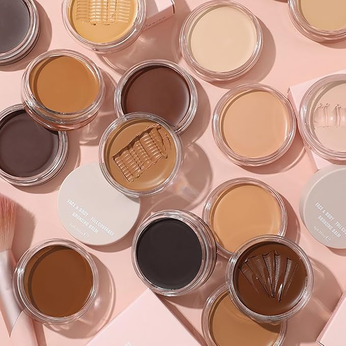 Kaely Cream Pot Concealer Full Coverage Set,Conceal Brighten