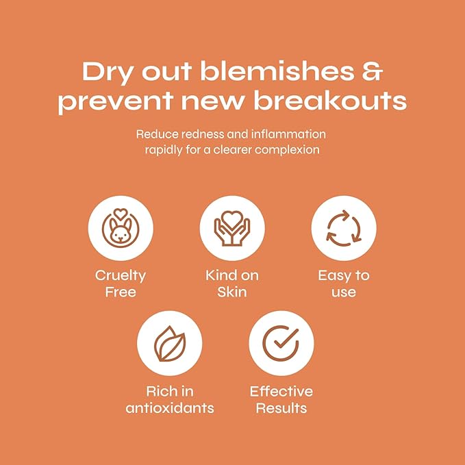 Bio Clean Drying Lotion Best for Treating Pimples Best for Oily Skin Prevents Dryness and Flakiness Pimple Lotion Spot Treatment .68 fl. oz. 20 ml