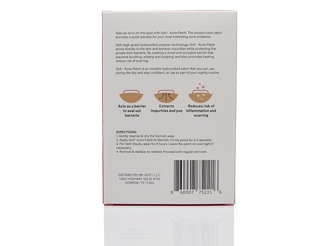 Got Zits? | Fast Absorption Hydrocolloid Acne Pimple Patches for Zits, Pimples and Blemishes | Spot Treatment Patches for Face, Back and Skin | Vegan and Cruelty Free (36 Count)