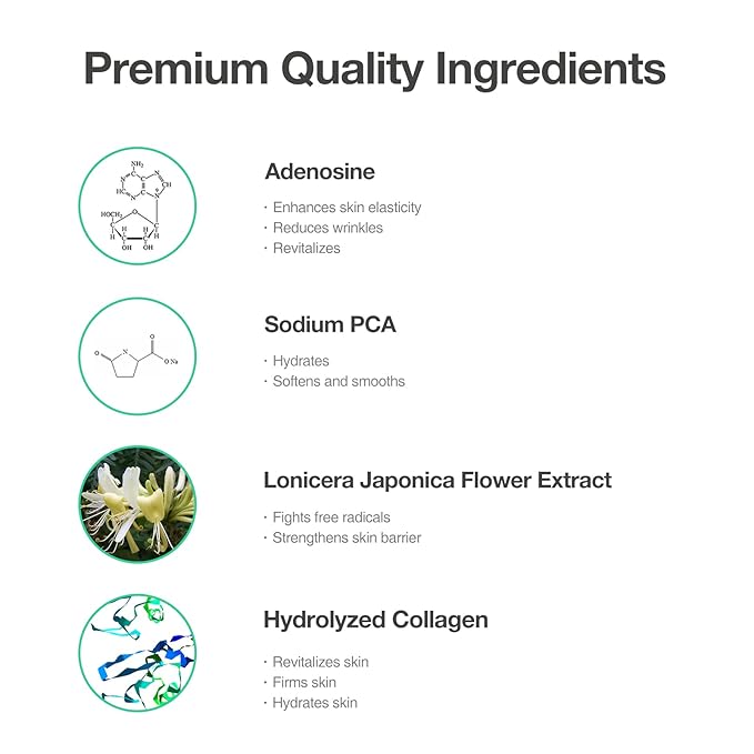 Skin Barrier Fluid – Anti-Wrinkle Ampoule with Adenosine, Hydrolyzed Collagen, Improves Elasticity & Density, Hydrating Serum for Dry & Aging Skin. 1.69 fl.oz (50ml)