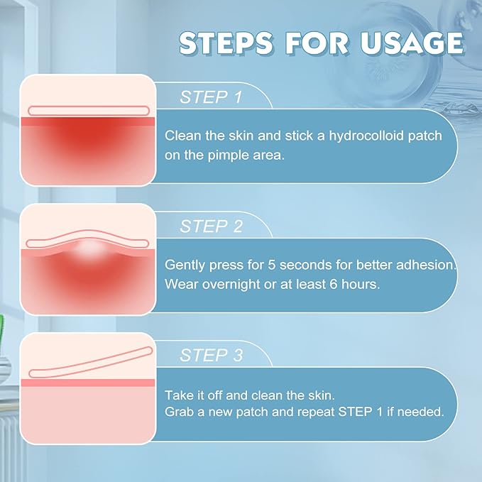 Pimple Patches for Face - 108 Hydrocolloid Acne Pimple Patches Salicylic Acid with Tea Tree Oil for Zit Blemish Spot Covers Invisible Pimple Stickers Not Tested on Animals