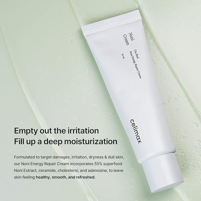 celimax The Real Noni Energy Repair Cream | with Ceramide, Moisturizing, Soothing, Hydrating, Anti Aging, Brightening, For Wrinkle & Fine Line, For Sensitive Dry Oily Skin, 50ml