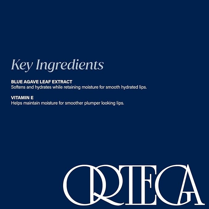 Ortega Beauty Soft Contour Lip Liner By Etienne Flex Tip For Precise Stroke, Plump Definition, Volume, Talc-Free, Smooth Soft Shape for All Day Wear - Blue Agave, Vitamin E for Sculpting Lips