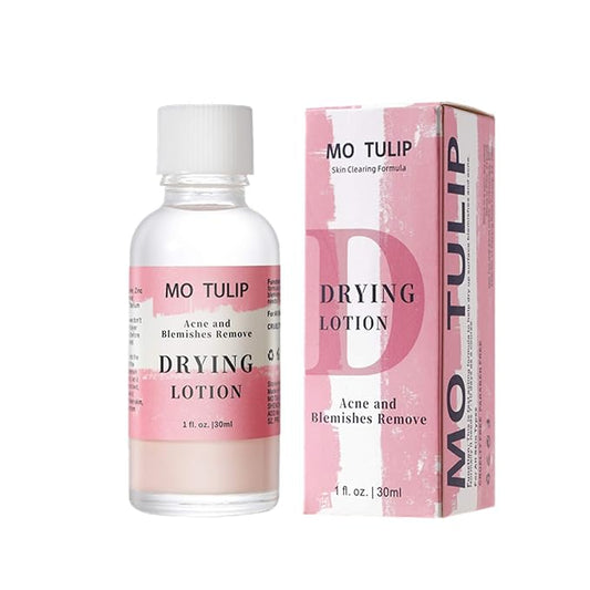 MO TULIP Acne Drying Lotion, Overnight Acne Acid and Acne Spot Treatment for Face and Body, Pimple Lotion Spot Treatment, Dry Out Pimples, Blemishes, and Clean pores (1OZ)