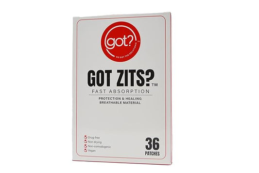 Got Zits? | Fast Absorption Hydrocolloid Acne Pimple Patches for Zits, Pimples and Blemishes | Spot Treatment Patches for Face, Back and Skin | Vegan and Cruelty Free (36 Count)