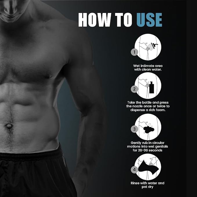 Skin Elements Intimate Wash for Men with Tea Tree Oil (Combo) | pH Balanced Foaming Hygiene Wash | Controls Bad Odor & sweat | Refreshes Intimate Area | Jabon Intimo Hombre | 120 ml | Pack of 2