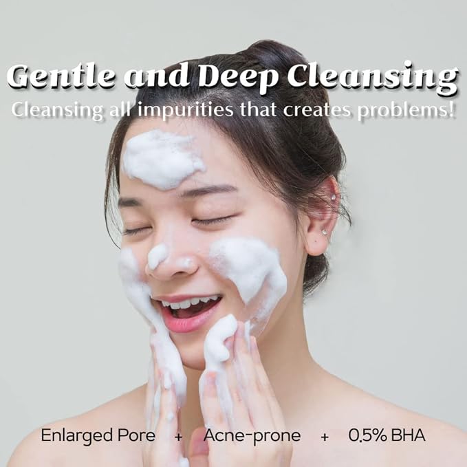 PONGDANG Pore Deep Clean Bubble Cleanser 5.11 fl.oz | Ultra-Gentle BHA Foam for Clear, Hydrated Skin | Zero Irritation | Plant-Powered Formula | Korean Skin Care