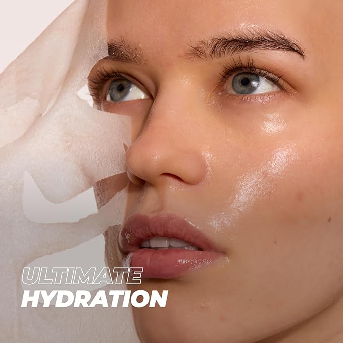 Vitamasques Aloe Vera Face Sheet Mask, Hydrating + Soothing, Sheet Mask Combined to Repair and Nourish the Facial skin (Pack of 3)