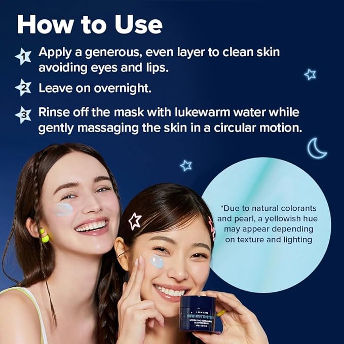 I DEW CARE Night Sleeping Mask - Dew Not Disturb | Hydrating Overnight Mask for Dewy, Radiant Skin, Korean Skincare for Intense Moisture & Fresh Glow, 2.02 FL Oz (60 ml)