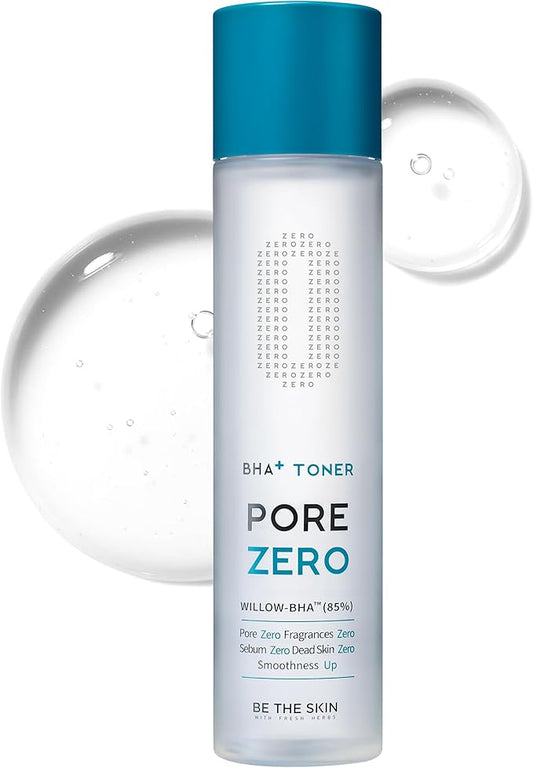 BHA+ Pore Zero Daily Exfoliating Toner - Pore Refining Korean Face Toner for Acne Prone Skin - Salicylic Acid for Pores and Sebum, 5.07 fl.oz.