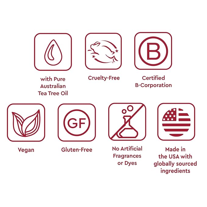 Desert Essence Thoroughly Clean Face Wash with Tea Tree Oil – Natural Facial Cleanser with Castile Soap & Coconut Oil – For Oily & Sensitive Skin – Vegan & Cruelty-Free (8.5 Fl Oz)