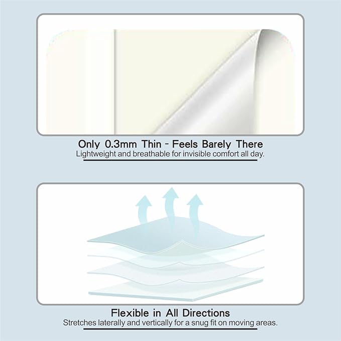 Hydrocolloid Healing Patches, 10 Count Premium 4"x4" Thin Adhesive Bandages for Blisters, Burns, Pressure Sores & Acne Treatment - Sterile Waterproof Cushioning with Extended Wear Technology