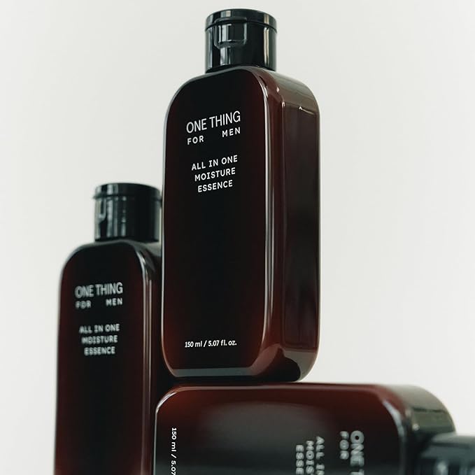 ONE THING FOR MEN All in One Moisture Essence 5.07 Fl Oz | 4-in-1 Soothing Mens Face Moisturizer, Toner, Aftershave Lotion, Daily Hydrating Serum, HA Hyaluronic Acid, Barrier Relief | Korean Skin Care