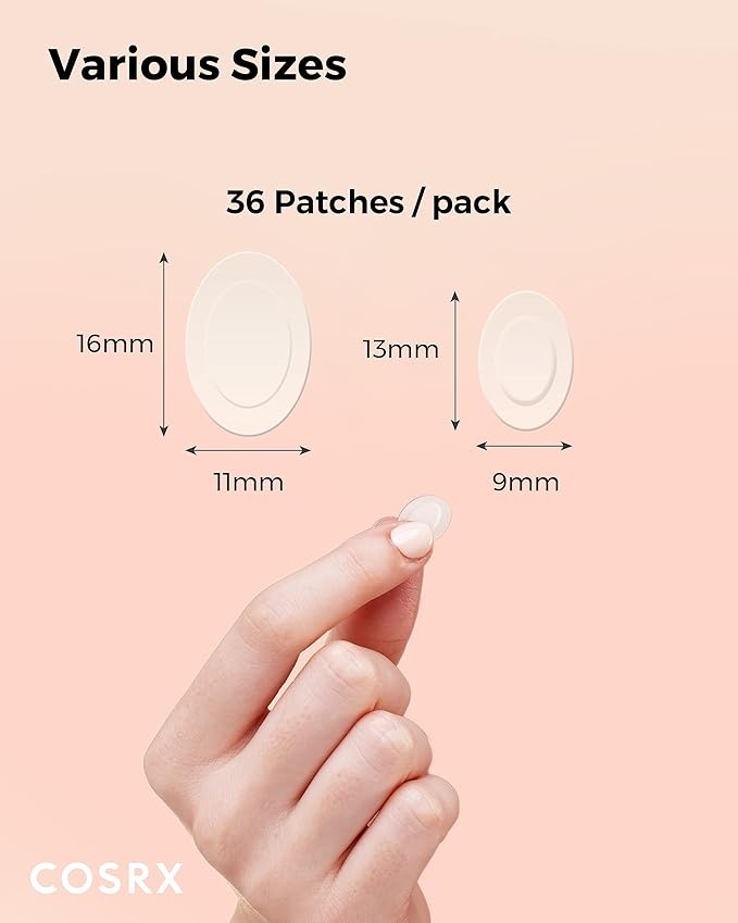 COSRX Master Patch Intensive 36 Patches | Oval-Shaped Hydrocolloid Pimple Patch with Tea Tree Oil | Quick & Easy Blemish, Zit, Spot Treatment | Salicylic Acid & Tea Tree Oil | Korean Skin Care