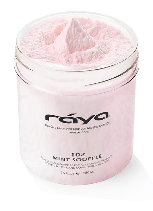 Raya Mint Soufflé Facial Cleanser 16 oz (102) | pH Balanced Face Wash for Oily and Combination Skin| Helps Clear Clogged Pores and Smooth Complexion
